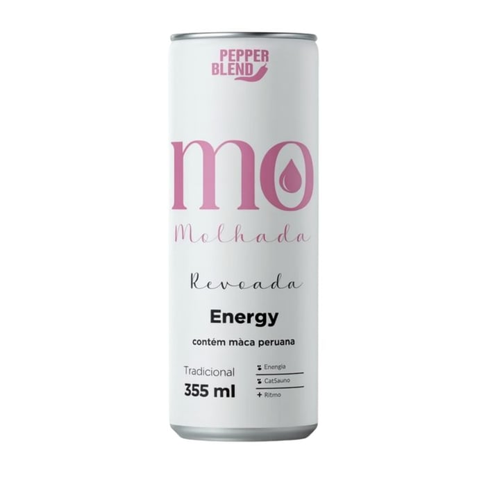 Molhada Revoada Energy Estimulante Com Maca Peruana 355ml Pepper Blend