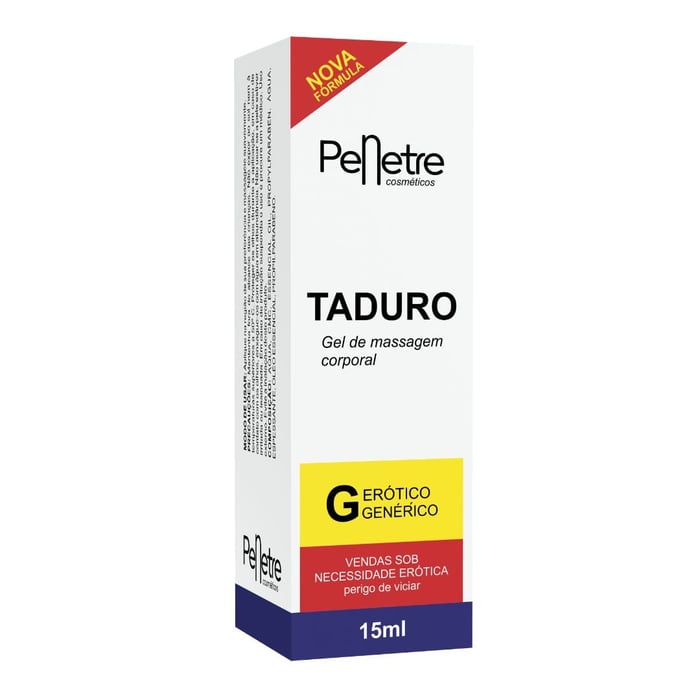 Taduro Gel Lubrificante 15ml Penetre Cosméticos