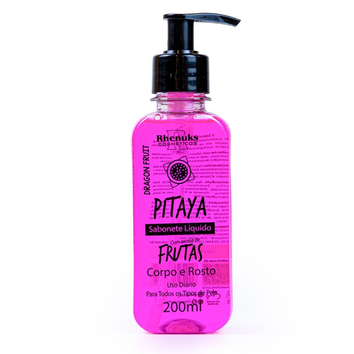 Sabonete Líquido Corpo E Rosto Dragon Fruit 200ml Rhenuks