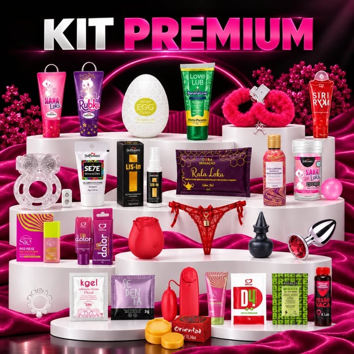 Kit Premium 19 Itens E Brindes Exclusivos Shoplibido
