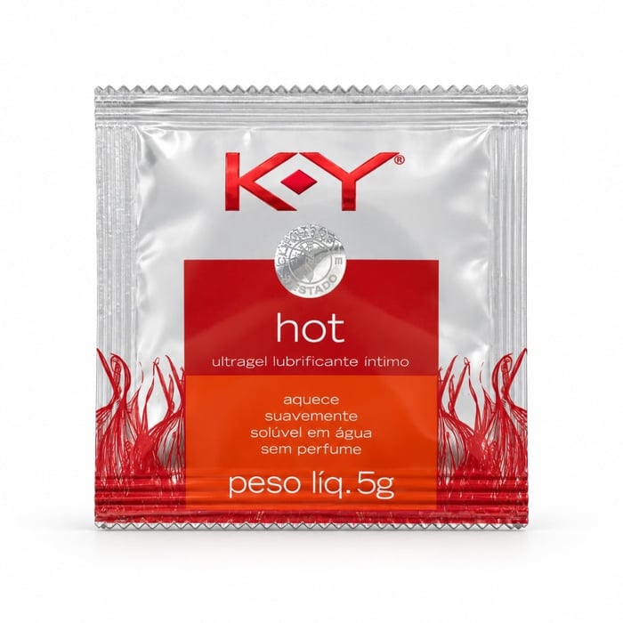 Lubrificante K-y íntimo Hot Sachê 5g Ky
