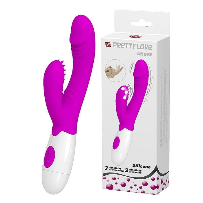 Vibrador Ponto G Andre 3 Modos De Dedilhar E 7 Vibrações Pretty Love