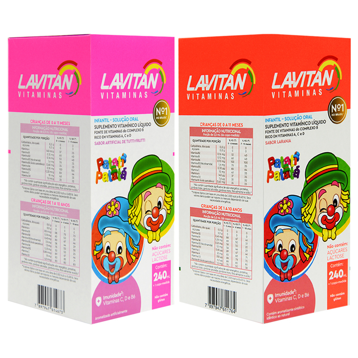 Lavitan Infantil Vitaminas Patati Patata Líquido 240ml Cimed