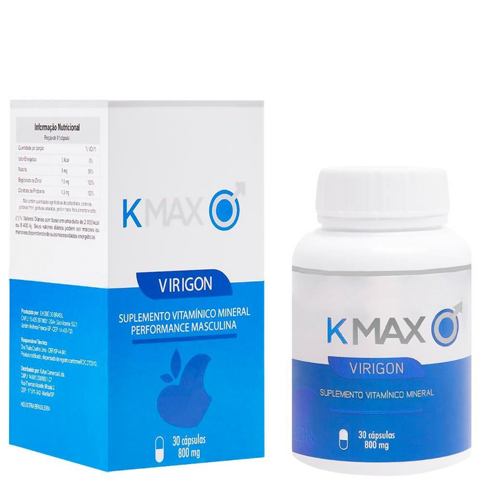 Kmax Virigon Suplemento Masculina 30 Cápsulas Kalya