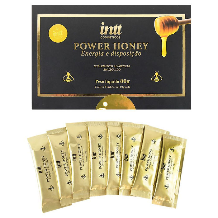 Power Honey Gel Comestível Excitante Sachês 80g Intt