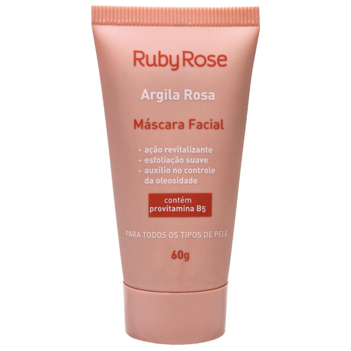 Máscara Facil Argila Rosa 60g Ruby Rose
