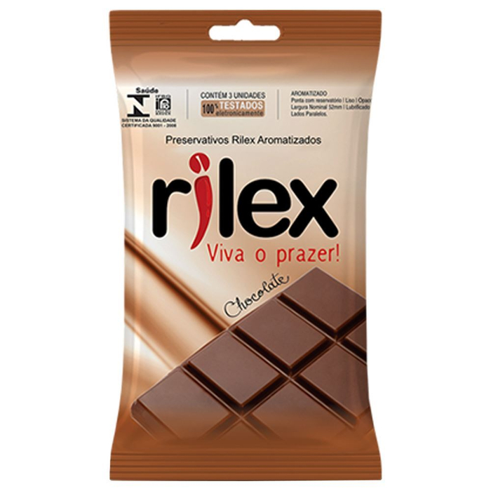 Preservativo Chocolate 03 Unidades Rilex
