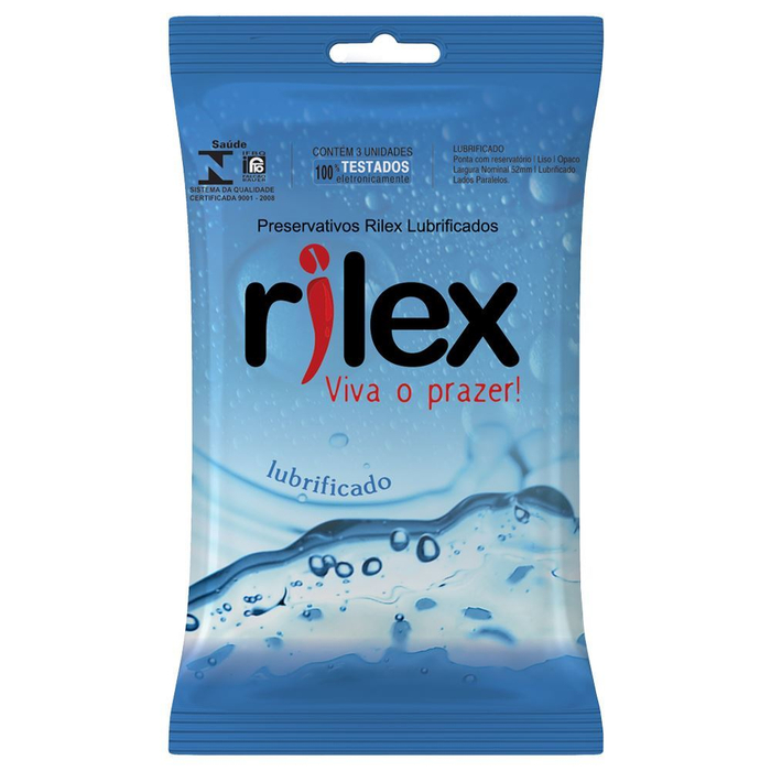 Preservativo Lubrificado 03 Unidades Rilex