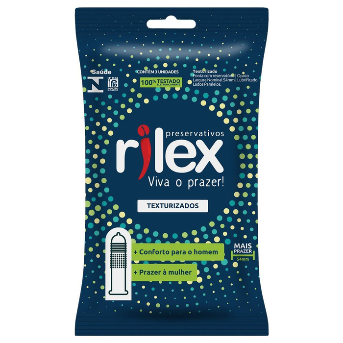 Preservativo Texturizado 03 Unidades Rilex