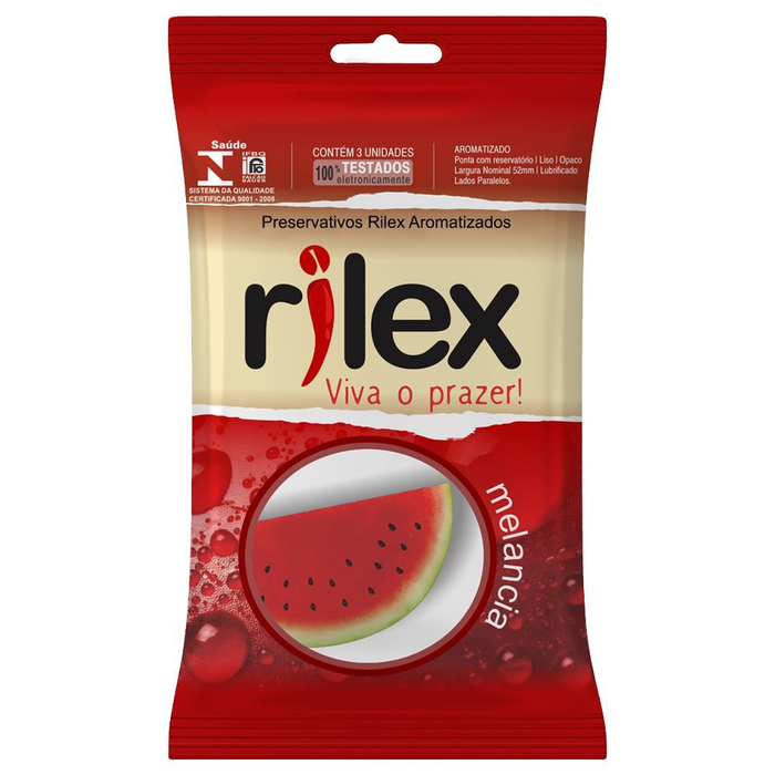Preservativo Melancia 03 Unidades Rilex