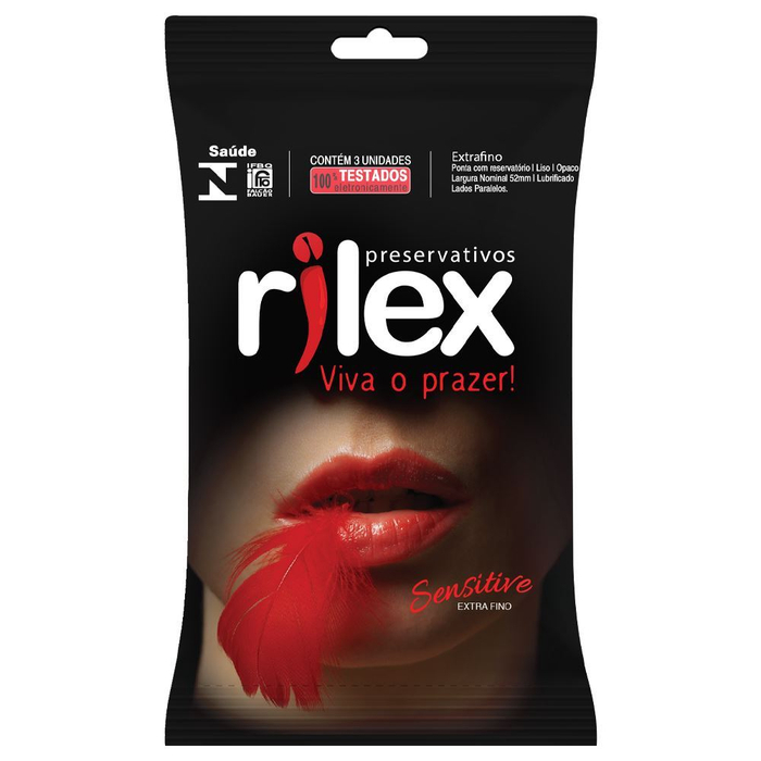 Preservativo Sensitive Extra Fino 03 Unidades Rilex