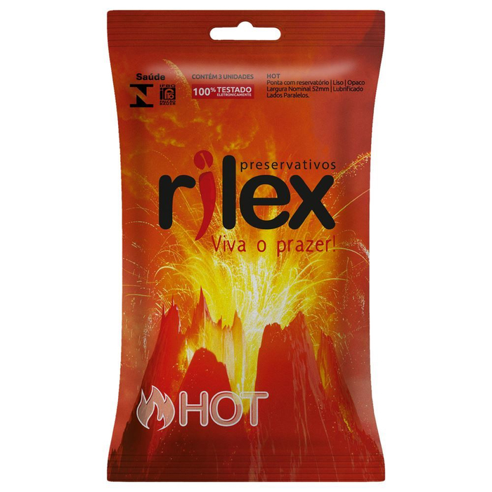 Preservativo Hot 03 Unidades Rilex