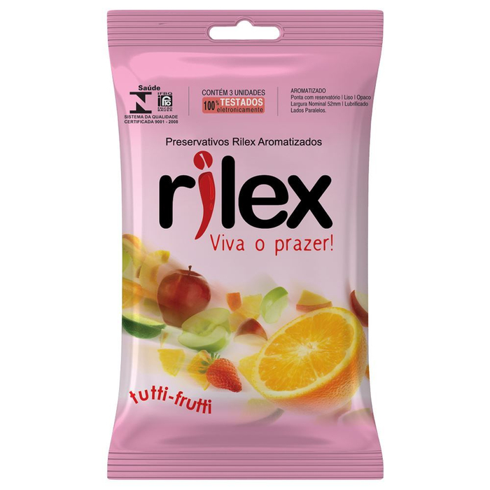 Preservativo Tutti Frutti 03 Unidades Rilex