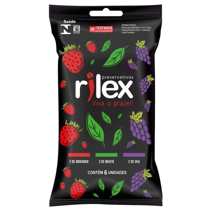 Preservativo Mix De Frutas 06 Unidades Rilex