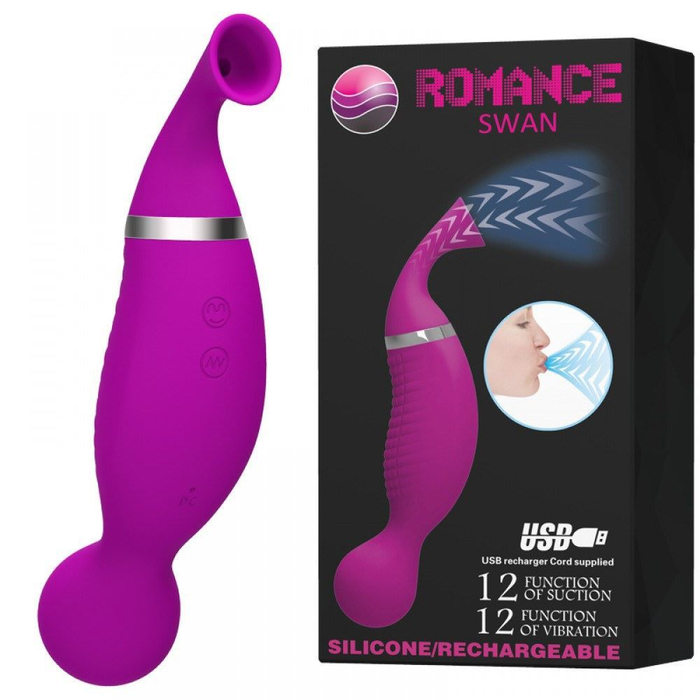 Swan Estimulador Clitoriano 12 Modos Sucção E Vibração Vipmix