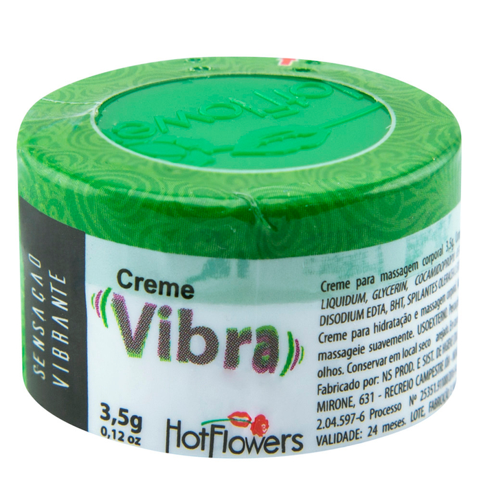 Vibra Creme 3,5g Eletrizante Unissex Hot Flowers