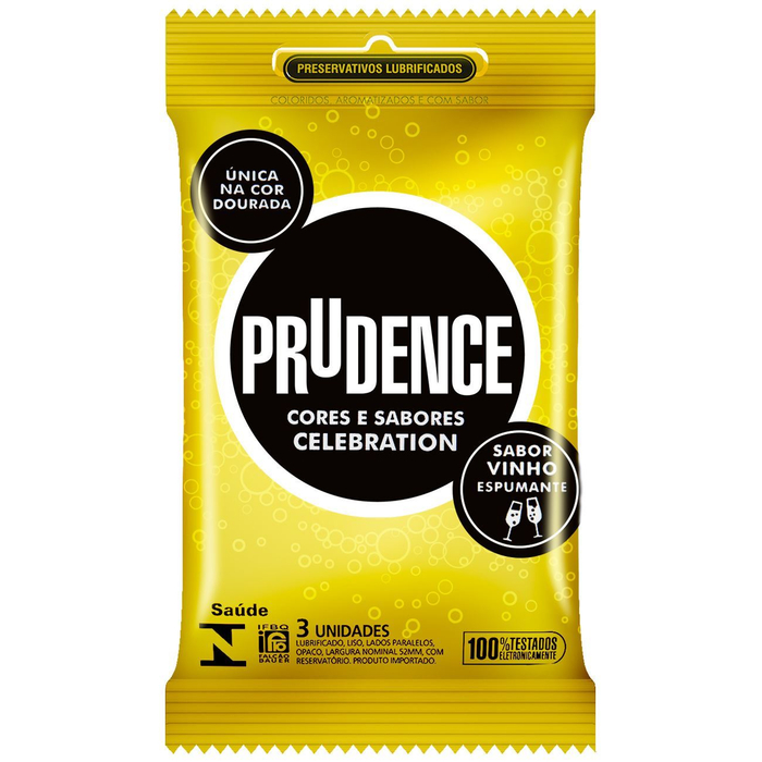 Preservativo C S Vinho Celebration Com 03 Unidades Prudence