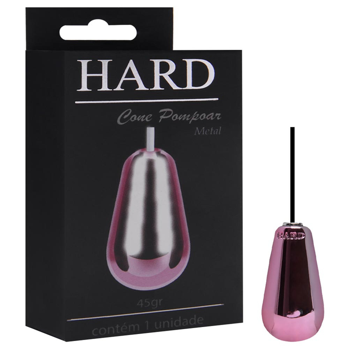 Cone Vaginal De Pompoarismo Em Metal Rosa 45g Hard