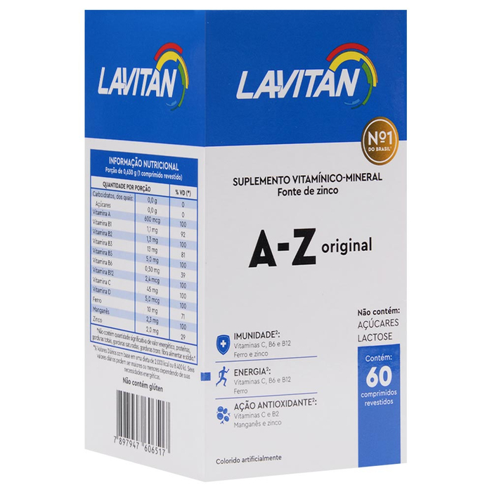 Lavitan Original Masculino A-z 60 Comprimidos Cimed