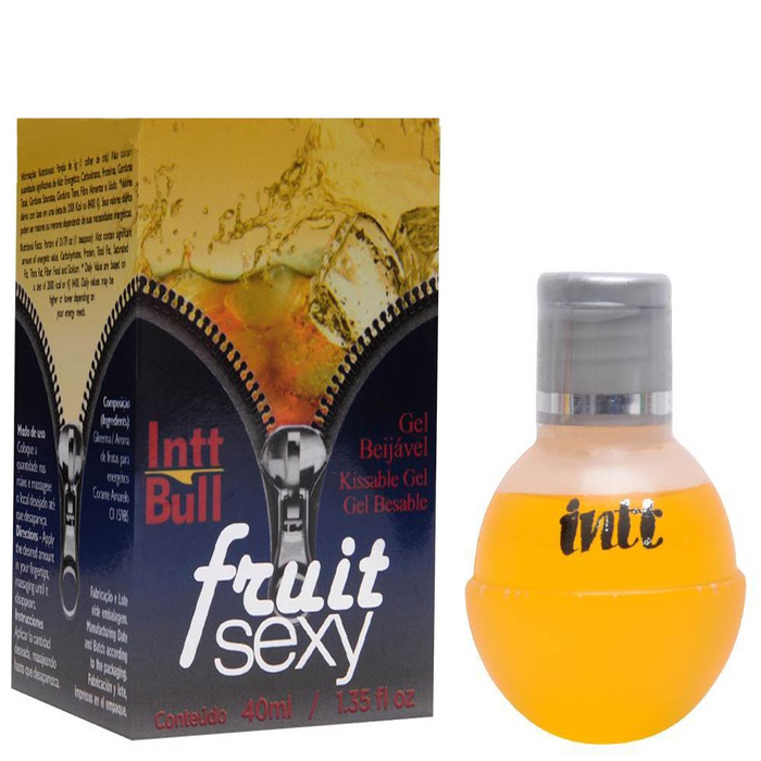 Fruit Sexy Inttbull Gel Comestível Energético 40ml Intt