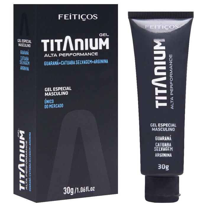 Titanium Gel Potencialiador Masculino 30gr Feitiços
