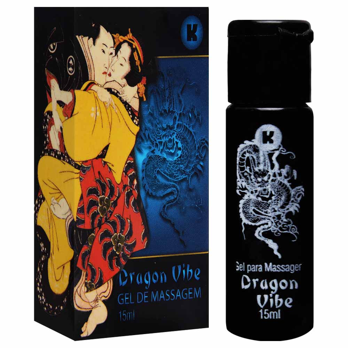 Dragon Vibe Vibrador Hot Em Gel Oriental 15ml Kgel
