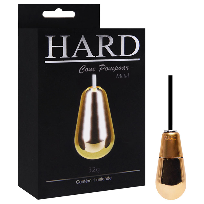 Cone Vaginal De Pompoarismo Em Metal Dourado 32g Hard