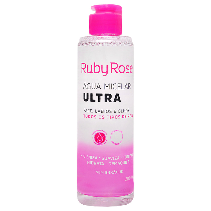 Água  Micelar Ultra Limpeza De Pele 200ml Ruby Rose