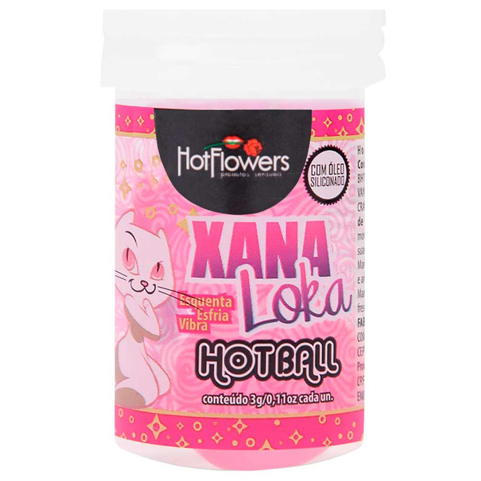 Hot Ball Bolinha Xana Loka Dupla 3g Hot Flowers