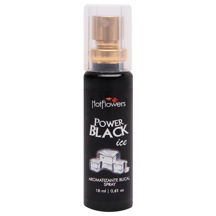 Power Black Ice Spray Aromatizante Bucal 18ml Hot Flowers