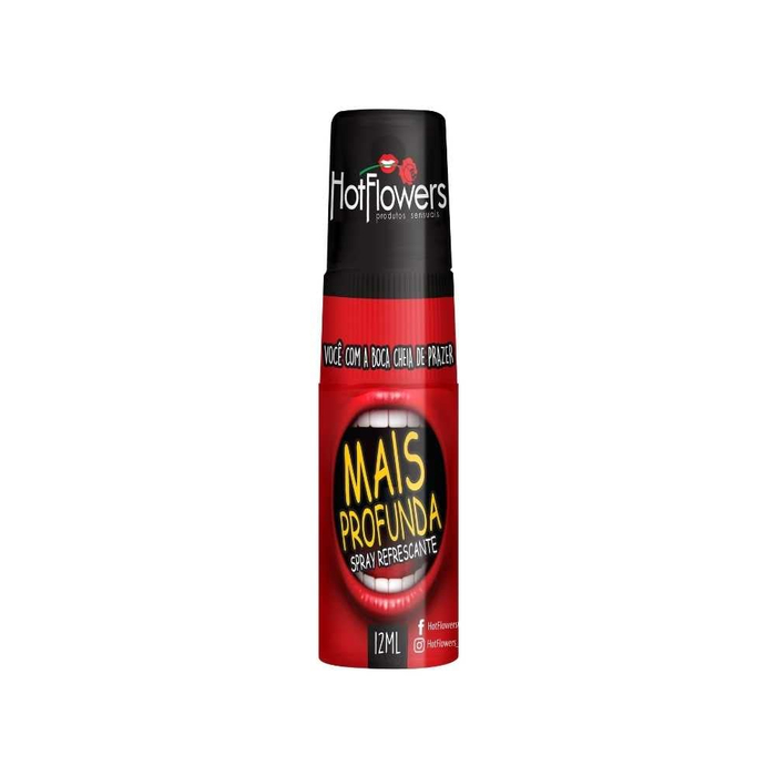 Spray Refrescante Para Sexo Oral - Mais Profunda - Hot Flowers
