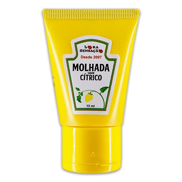 Molhada Bala Em Gel Esquenta Cítrico - Bisnaga 15ml - Loka Sensação