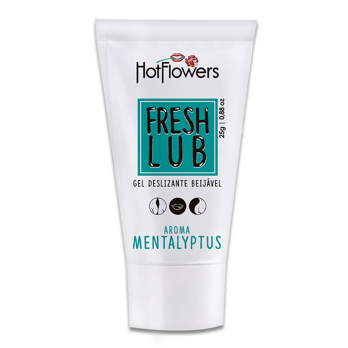 Gel Lubrificante Beijável Fresh Lub – 25g – Mentalyptus – Hot Flowers
