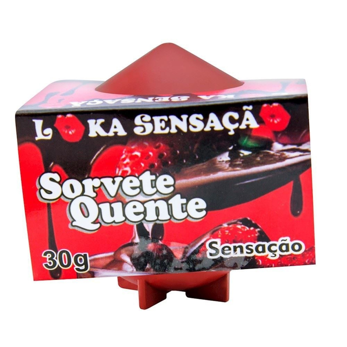Vela Comestível Sorvete Quente – Sensação – 30g – Loka Sensação