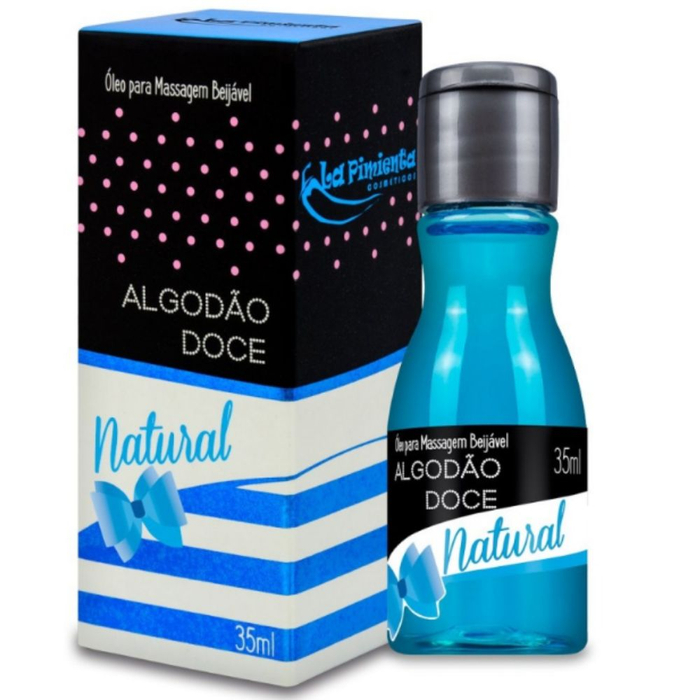 Óleo Beijável Para Sexo Oral - Algodão Doce Natural - La Pimienta