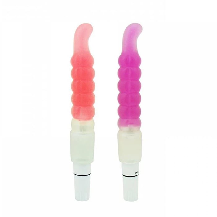 Vibrador Em Jelly Escalonado Com Estimulador Vip Mix