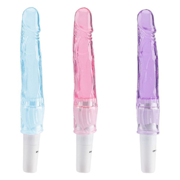Penis Estimulador Em Jelly Com Vibro 12,5 X 3cm Sexy Import