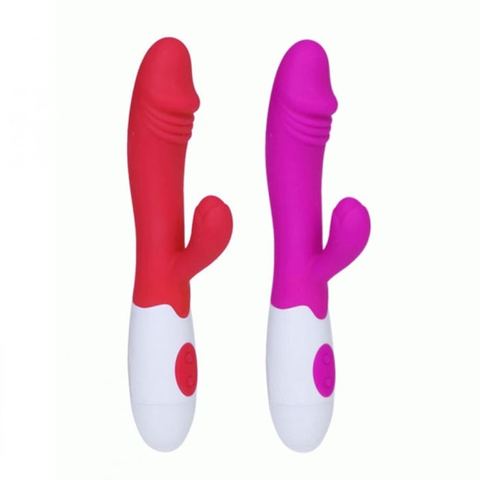 Vibrador Ponto G Com Glande E Estimulador Clitoriano 3r Import