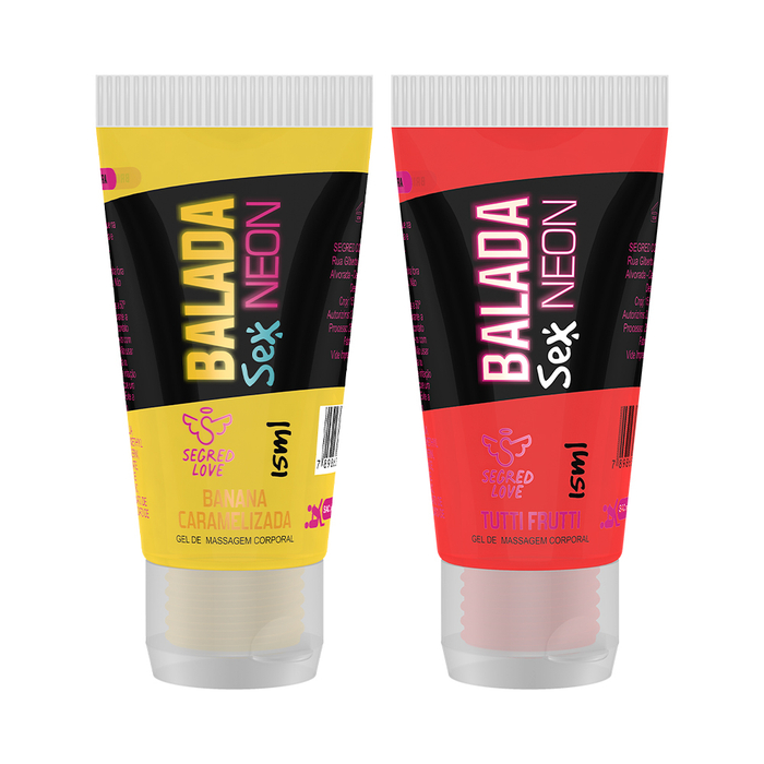 Gel Lubrificante Balada Neon 15ml Segred Love 