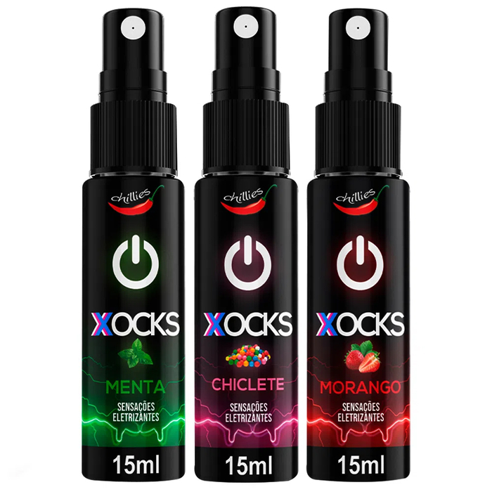 Xocks Gel Eletrizante Beijável 15ml Chillies 