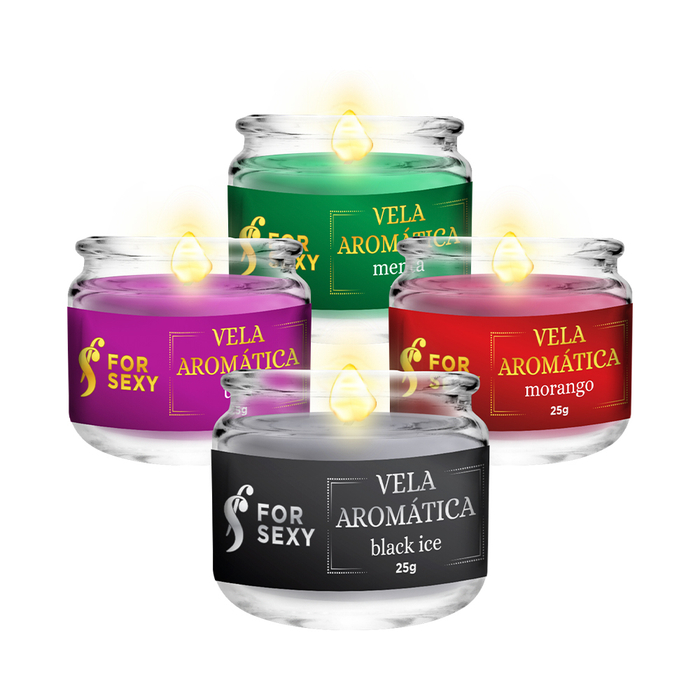 Vela Aromática Beijável P/ Massagem 25g For Sexy