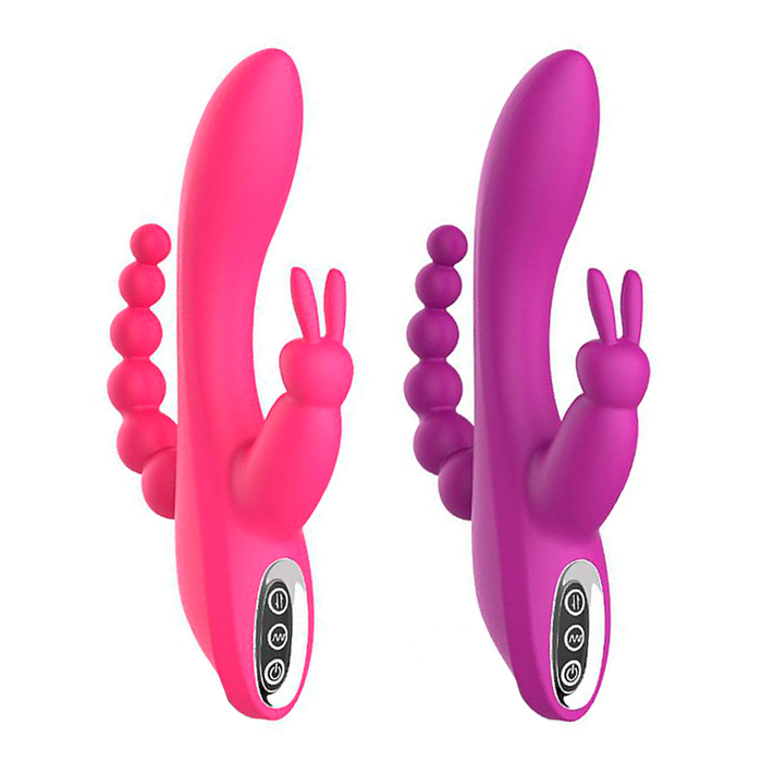 Vibrador De Ponto G E Clitóris Com Plug Anal Oley Si - Sexy Import