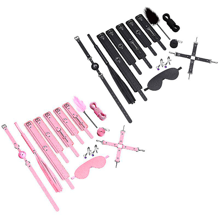 Kit Com 10 Sado Erótico Bandage Bdsm Sexy Import