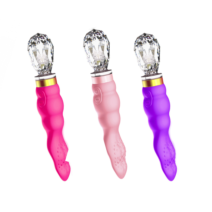 Vibrador Recarregável C/ Base De Vidro Sexy Import