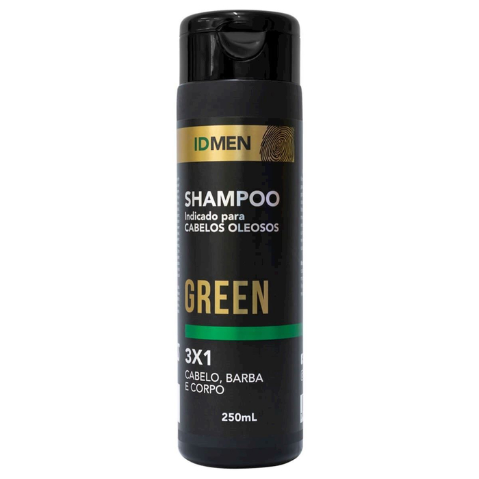 Shampoo Green Para Cabelos Oleosos 3x1 250ml Idmen Soft Love