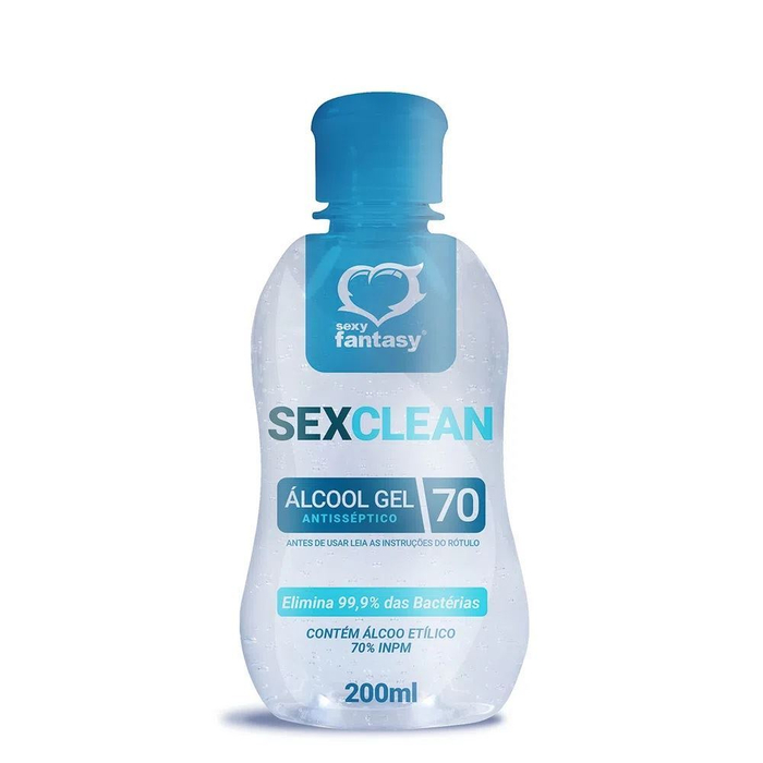 Sex Clean álcool Em Gel Antisséptico 70 Inpm 200ml Sexy Fantasy