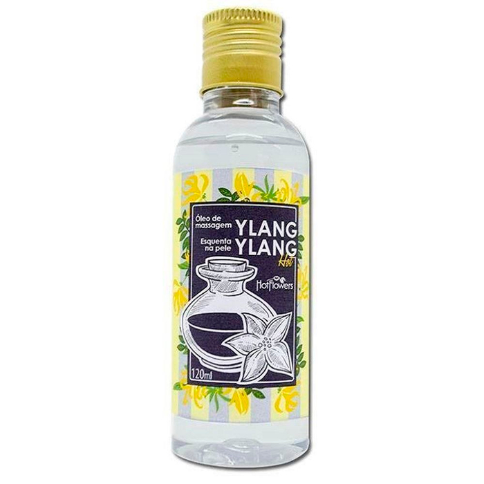 óleo De Massagem Ylang Ylang Hot 120ml Hot Flowers