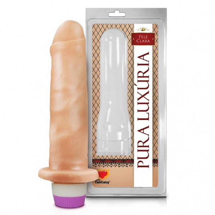 Prótese Realística Com Vibro Interno 17,4 X 4cm Sexy Fantasy