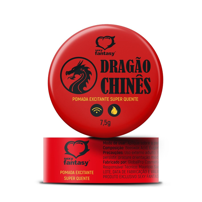 Pomada Dragão Chinês Gel Excitante Super Quente 7,5gr Sexy Fantasy