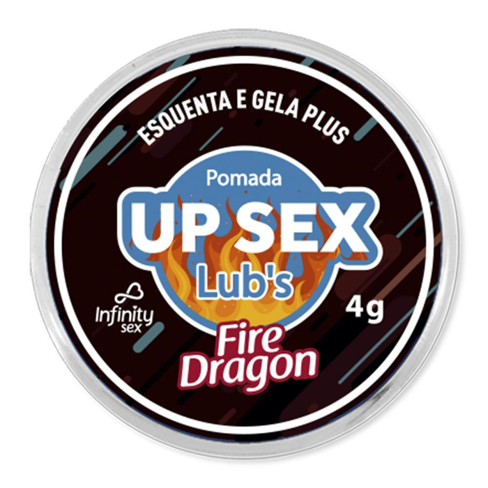 Up Sex Lub's Comestível Fire Dragon Esquenta E Gela Plus 4g Inifity Sex
